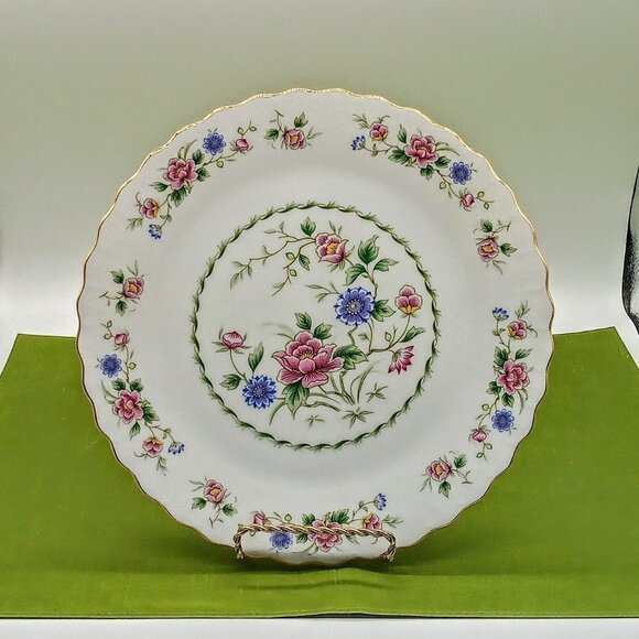 Vintage Andrea by Sadek Spring Night Floral Porcelain Cake Plate - Picture 6 of 6